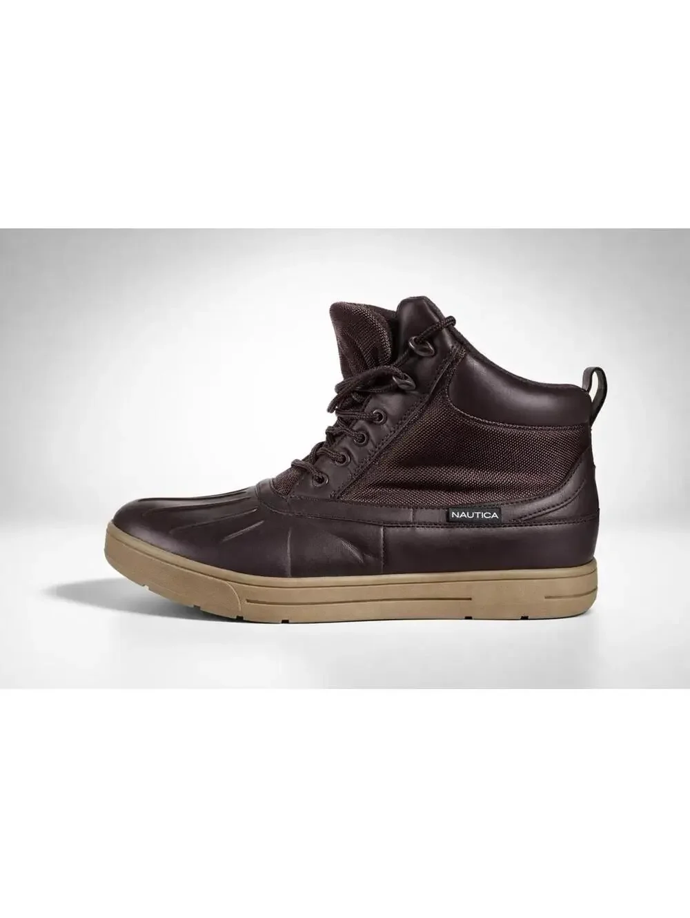 Nautica Men's Brown Duck Boot Sneakers - Rugged Style Meets Comfort